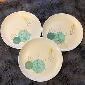 3 Brookpark Melmac "Fantasy" dinner plates
